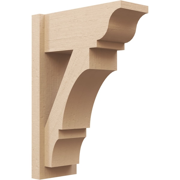 Ekena Millwork 8-in W x 18-in D x 26-in H Balboa Trad Rough Cedar Woodgrain TimberThane Outlooker, Primed Tan OUTUR080X18X26BOA04RCPR - main